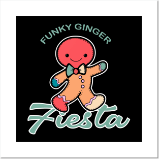 Funky Ginger Bread Man Posters and Art